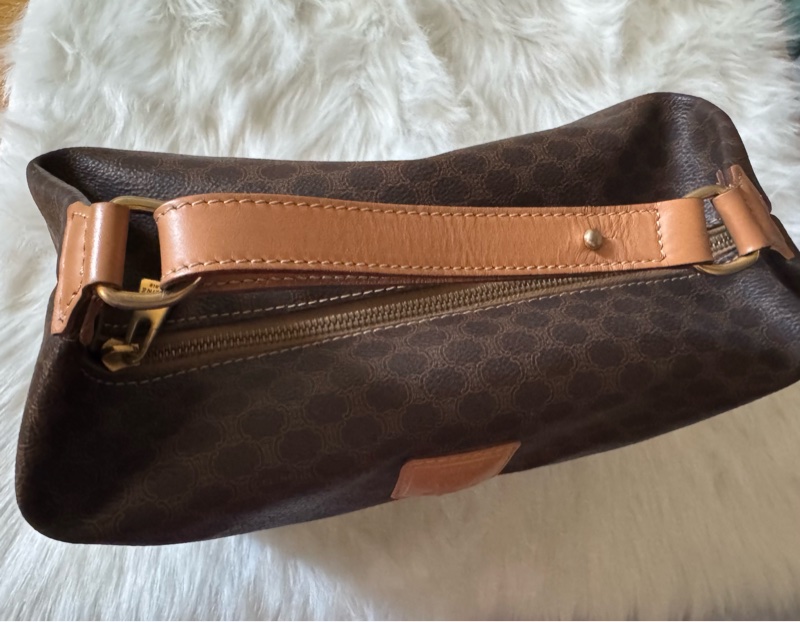 中古包 Vintage Celine 棕花飯盒包-16