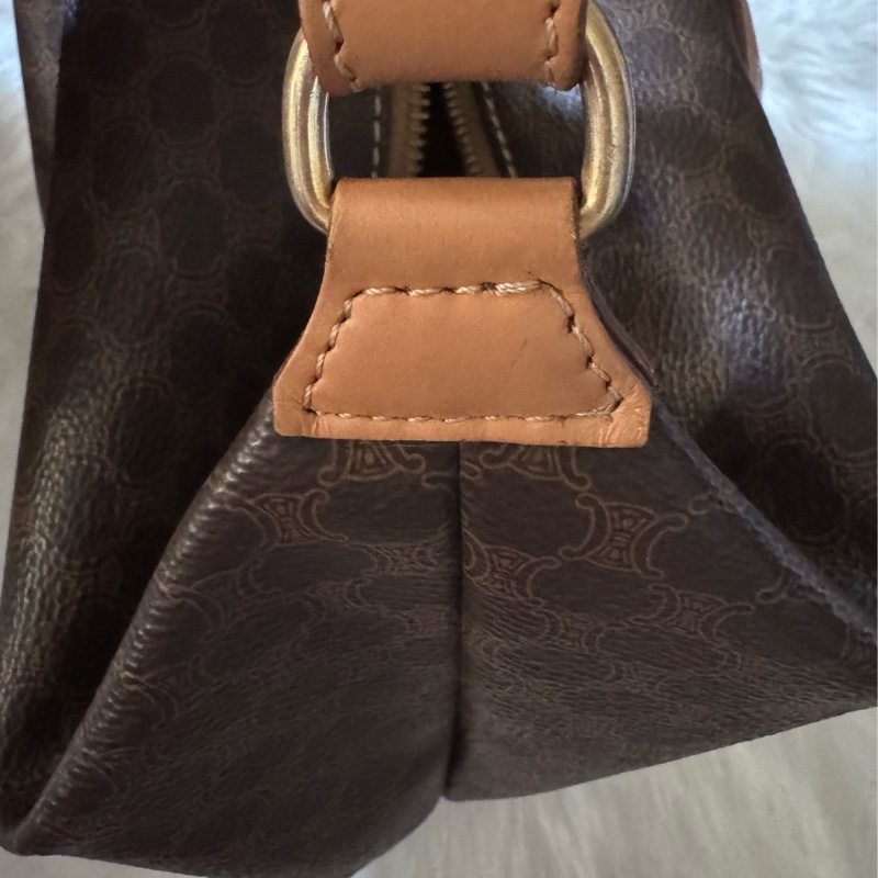 中古包 Vintage Celine 棕花飯盒包-20