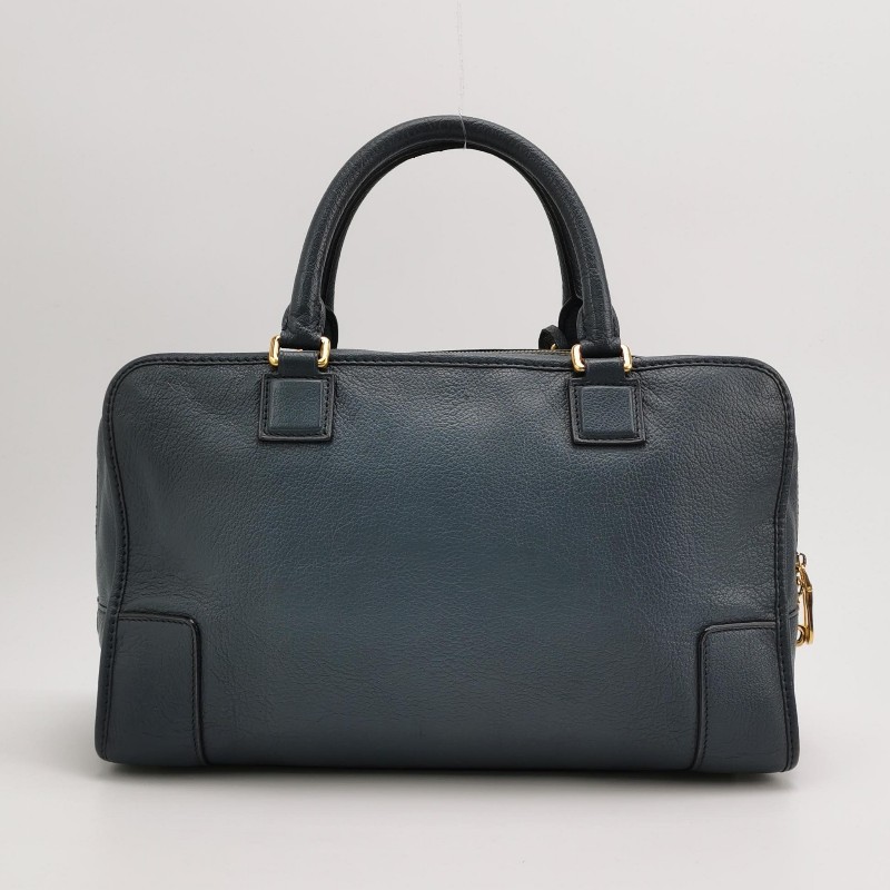 Loewe Amazona大號羊皮純色加固邊角手提包-4
