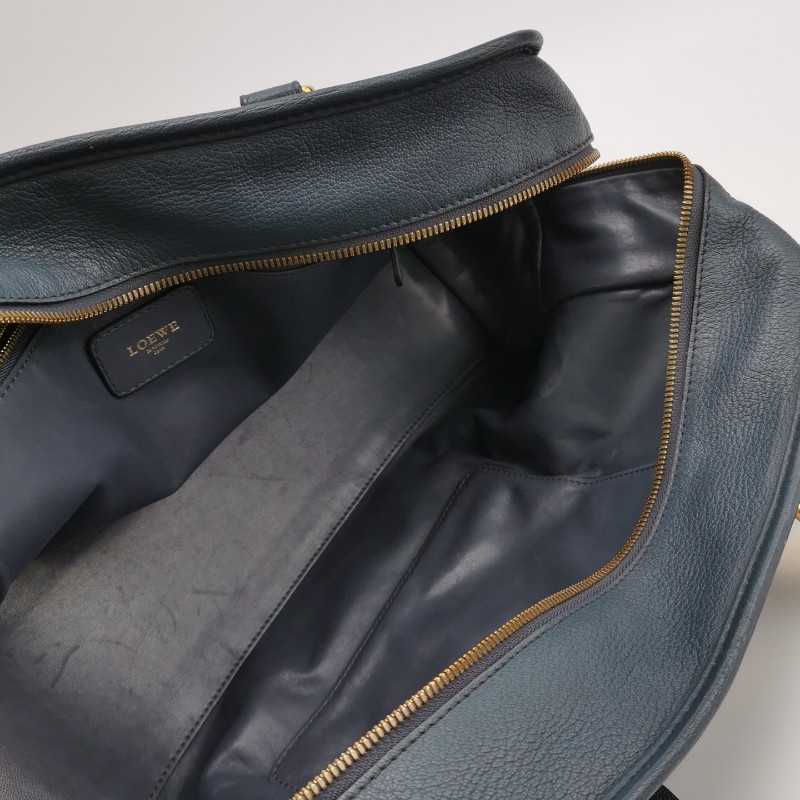 Loewe Amazona大號羊皮純色加固邊角手提包-6