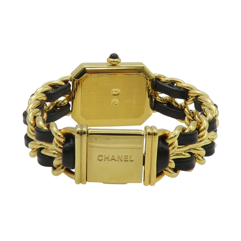 黑色錶盤 皮革鍊帶 Premiere S 腕錶 H0001【Chanel 香奈兒】 H0001-3