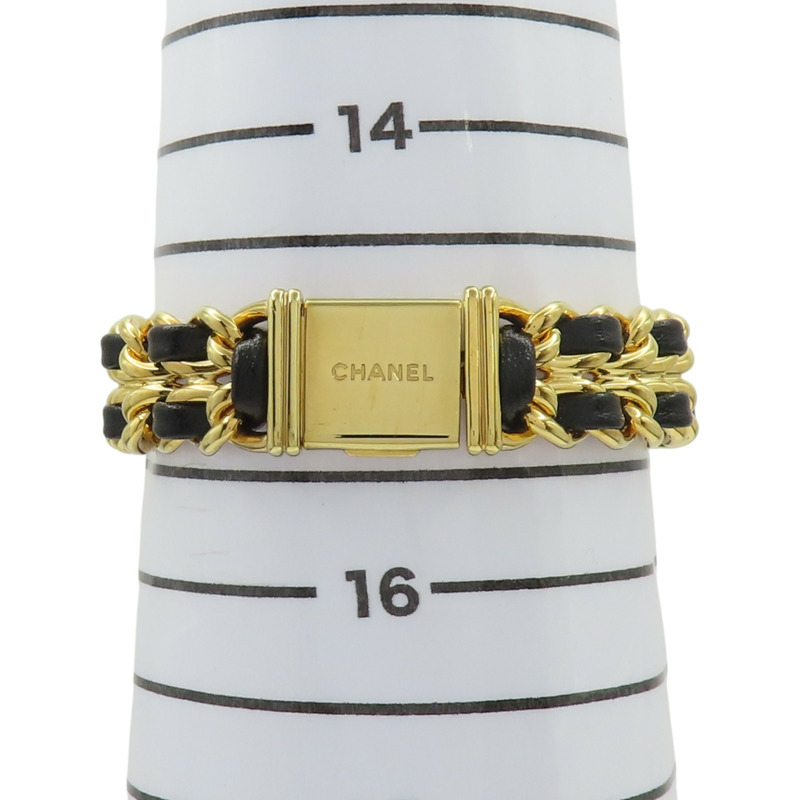 黑色錶盤 皮革鍊帶 Premiere S 腕錶 H0001【Chanel 香奈兒】 H0001-12