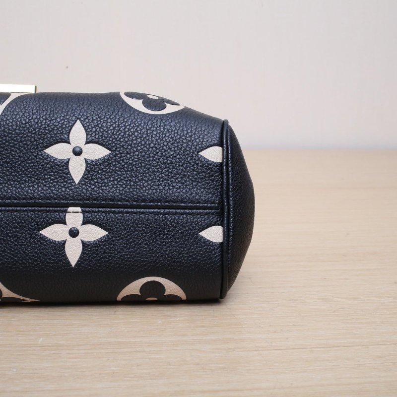 LOUIS VUITTON Favorite鏈條雲朵包黑色牛皮晶片肩背包-4