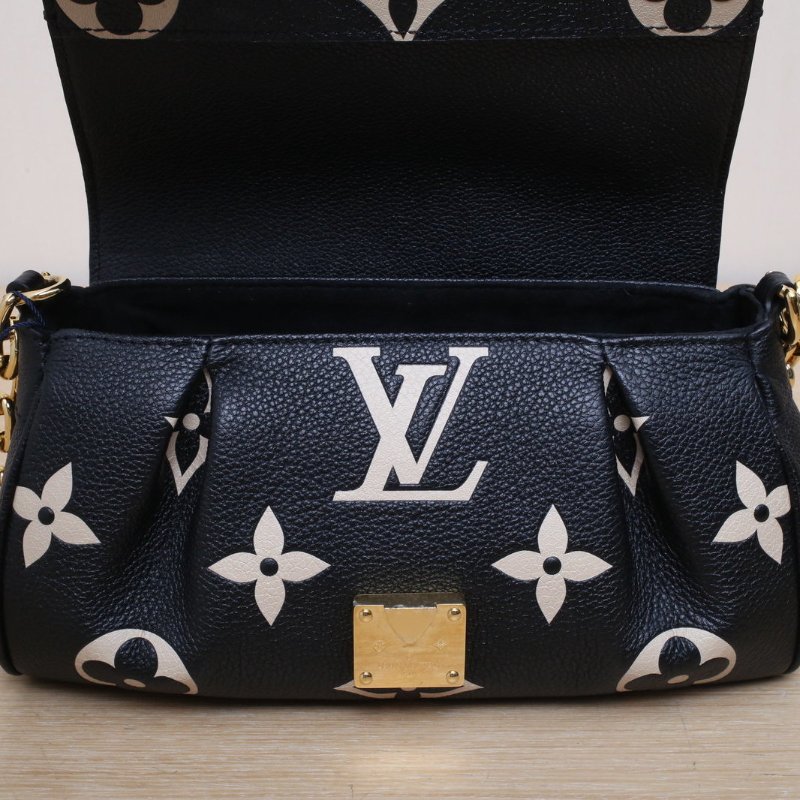 LOUIS VUITTON Favorite鏈條雲朵包黑色牛皮晶片肩背包-5