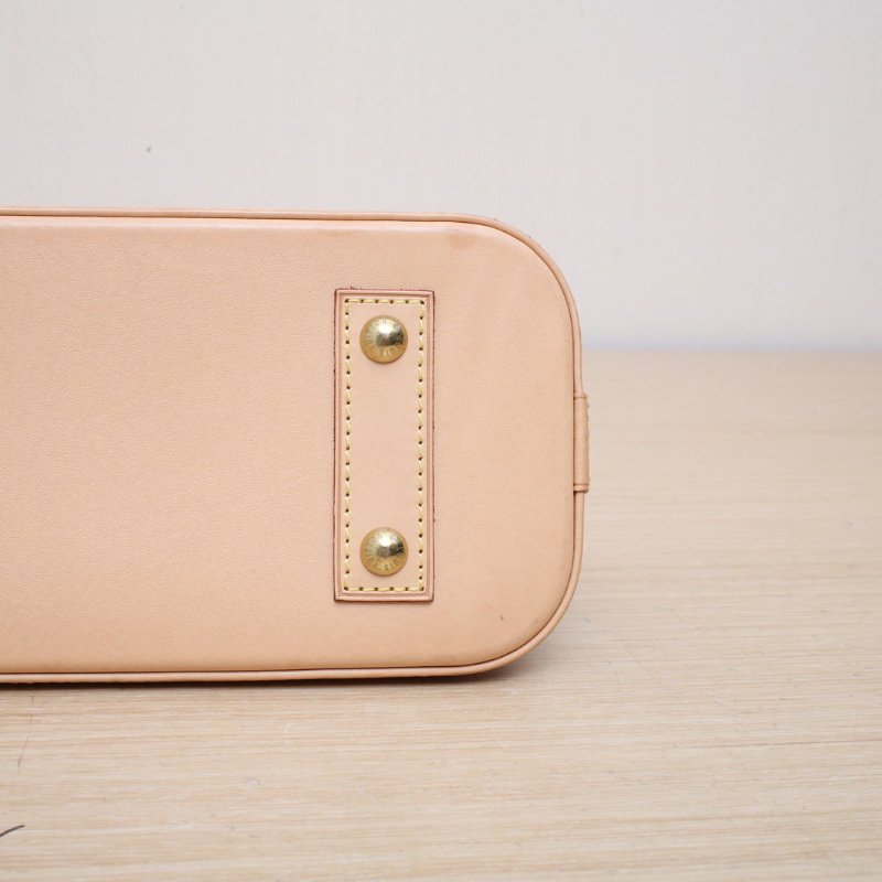 LOUIS VUITTON ALMA貝殼包BB23.5老花PVC晶片肩背包-3