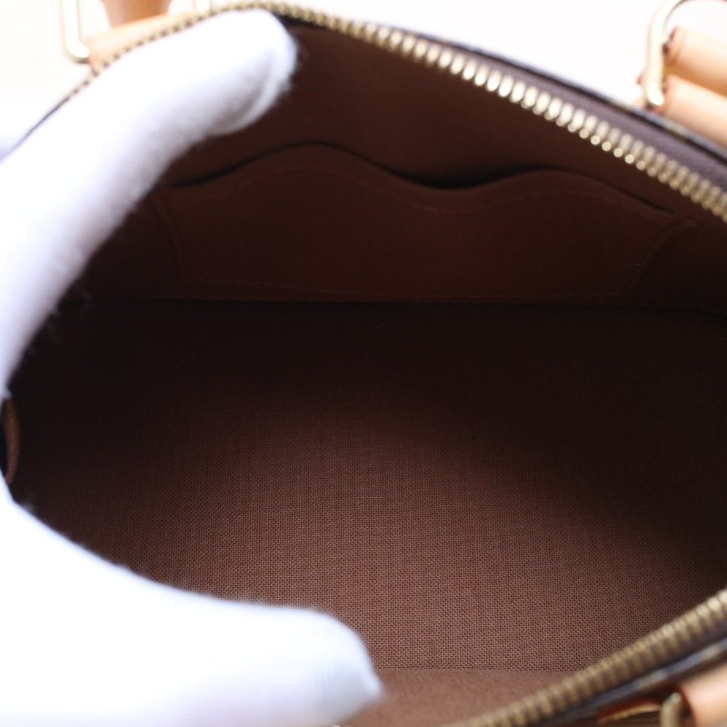 LOUIS VUITTON ALMA貝殼包BB23.5老花PVC晶片肩背包-5