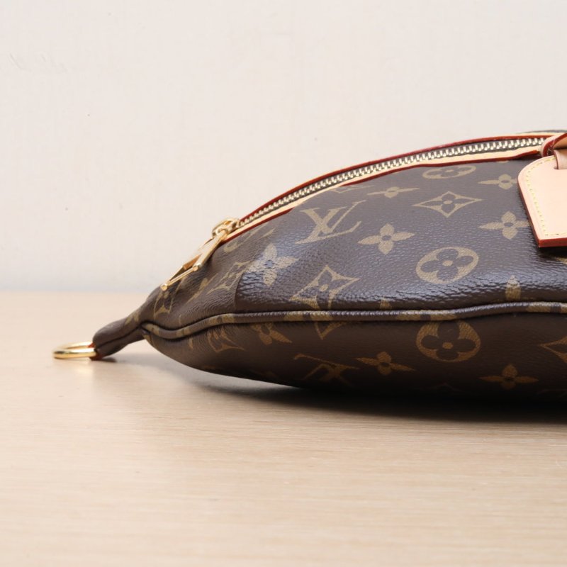 LOUIS VUITTON 老花PVC晶片Highrisebumbag腰包配可拆卸肩帶肩背包-2