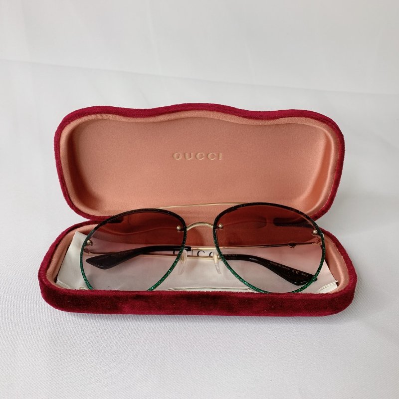 GUCCI 飛行員金屬鏡框太陽眼鏡-0