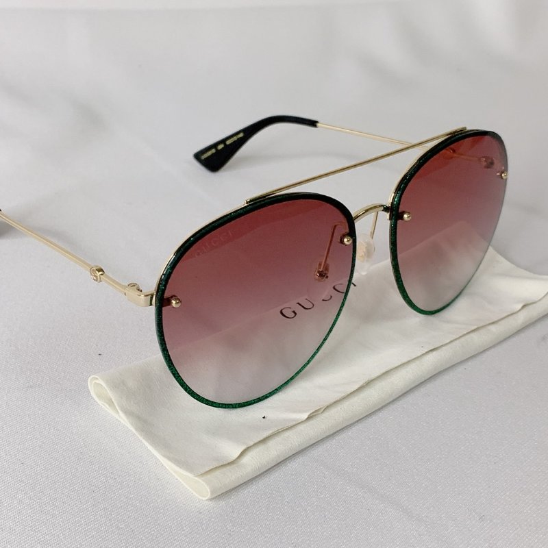 GUCCI 飛行員金屬鏡框太陽眼鏡-1