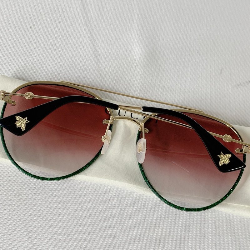 GUCCI 飛行員金屬鏡框太陽眼鏡-2