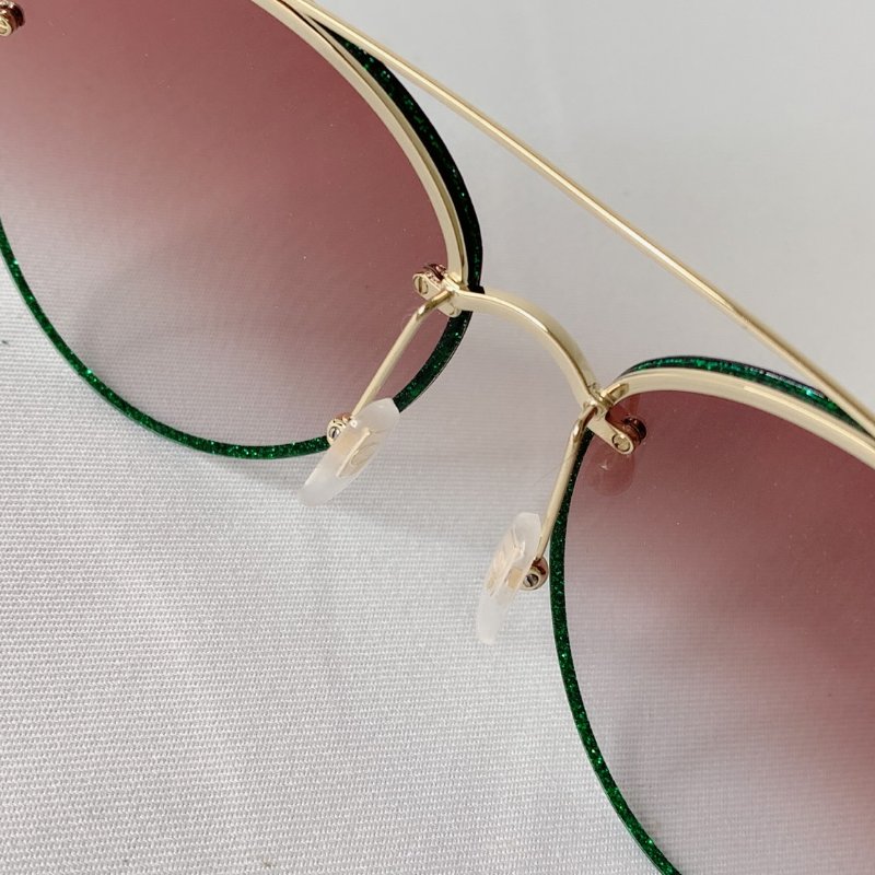 GUCCI 飛行員金屬鏡框太陽眼鏡-3