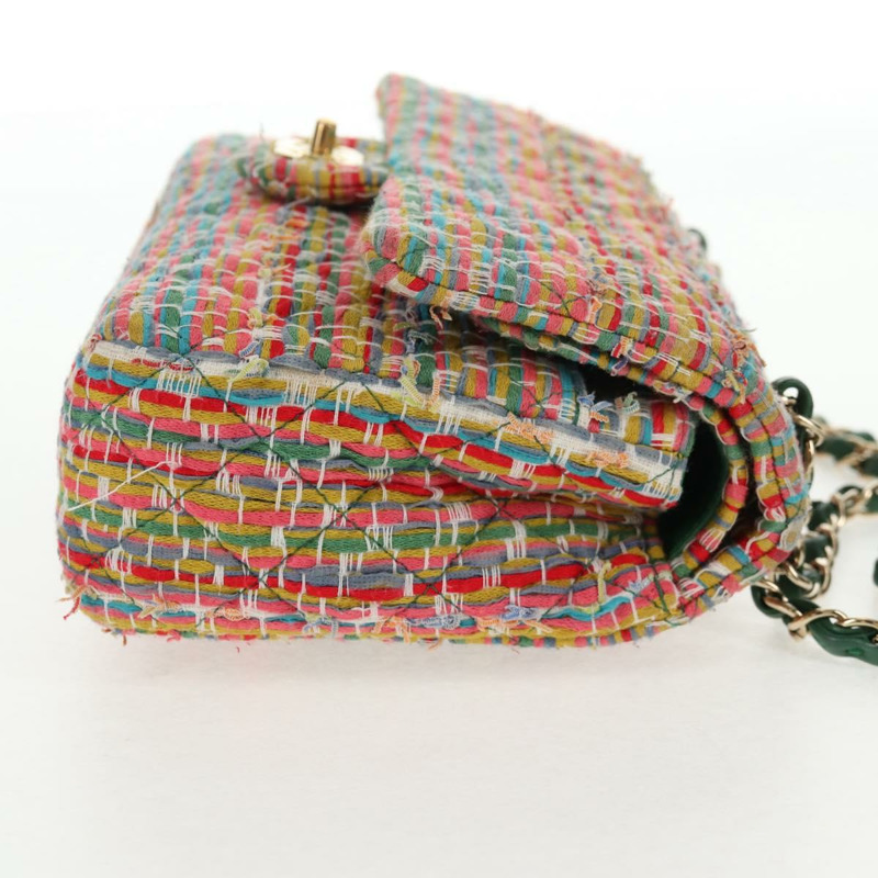 【日本直送】香奈兒雙蓋絎縫25鏈條包，斜紋軟呢布料，多色金色雙C標誌，貨號142314M-3