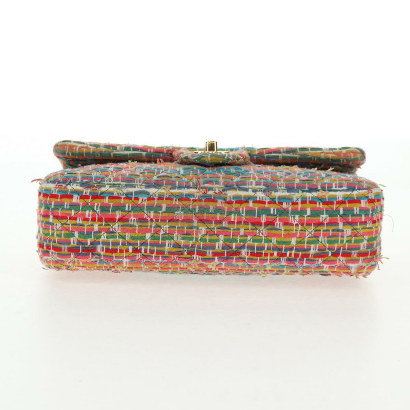 【日本直送】香奈兒雙蓋絎縫25鏈條包，斜紋軟呢布料，多色金色雙C標誌，貨號142314M-4