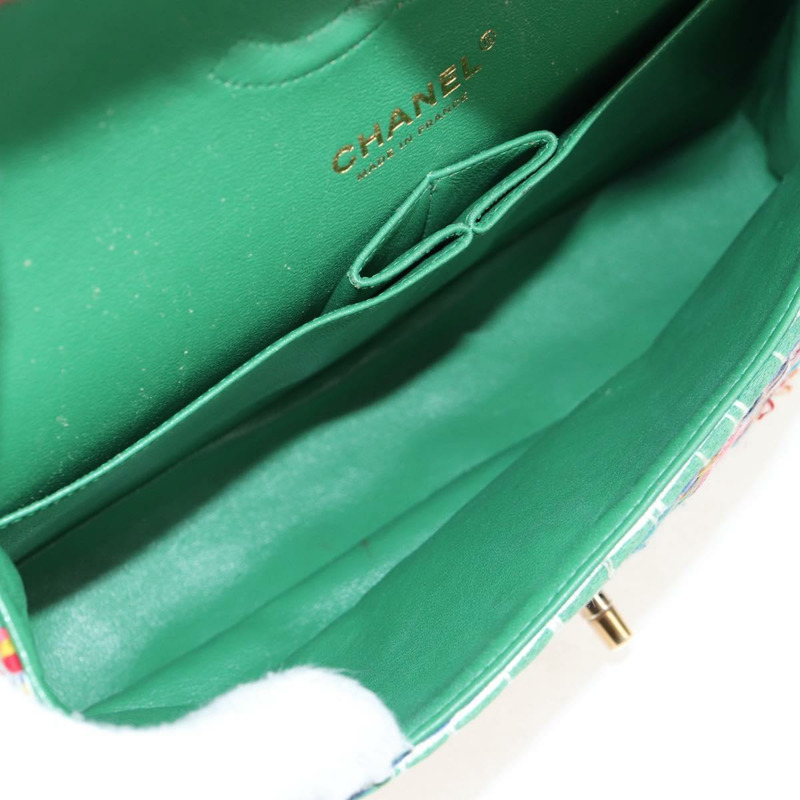 【日本直送】香奈兒雙蓋絎縫25鏈條包，斜紋軟呢布料，多色金色雙C標誌，貨號142314M-10