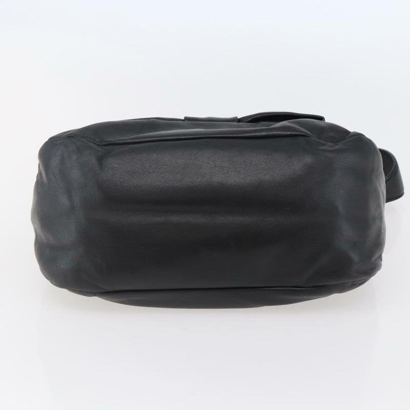 【日本直送】PRADA 手提包 皮革 黑金色 正品 135316V-4