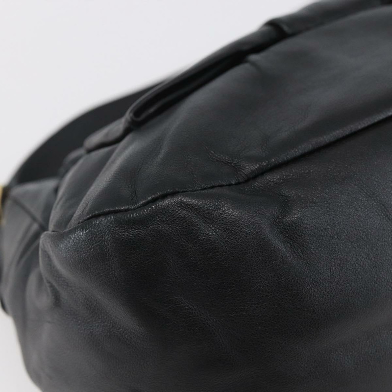 【日本直送】PRADA 手提包 皮革 黑金色 正品 135316V-14