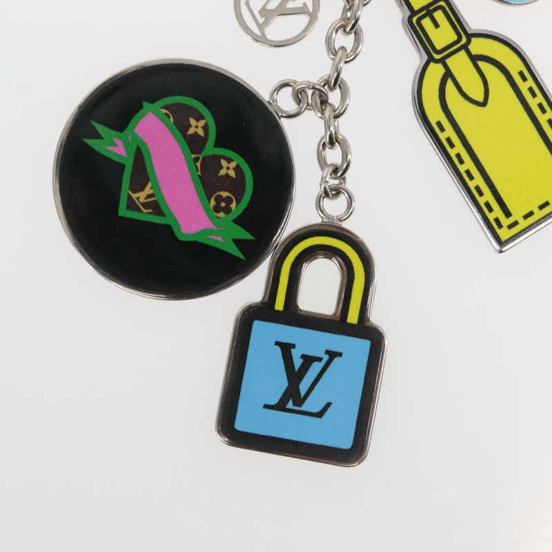 【日本直送】LOUIS VUITTON Porte Cles LV Stories 吊墜金屬銀色 M63759 LV Auth 143888M-6