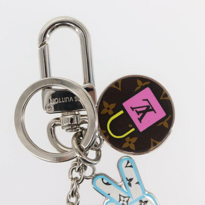 【日本直送】LOUIS VUITTON Porte Cles LV Stories 吊墜金屬銀色 M63759 LV Auth 143888M-8