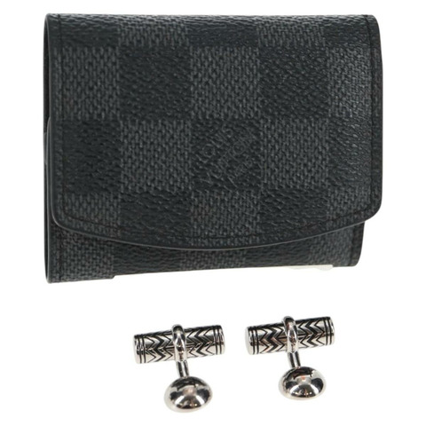 路易威登 Damier Graphite 袖口包 袖扣 M66948 LV 授權 143486V