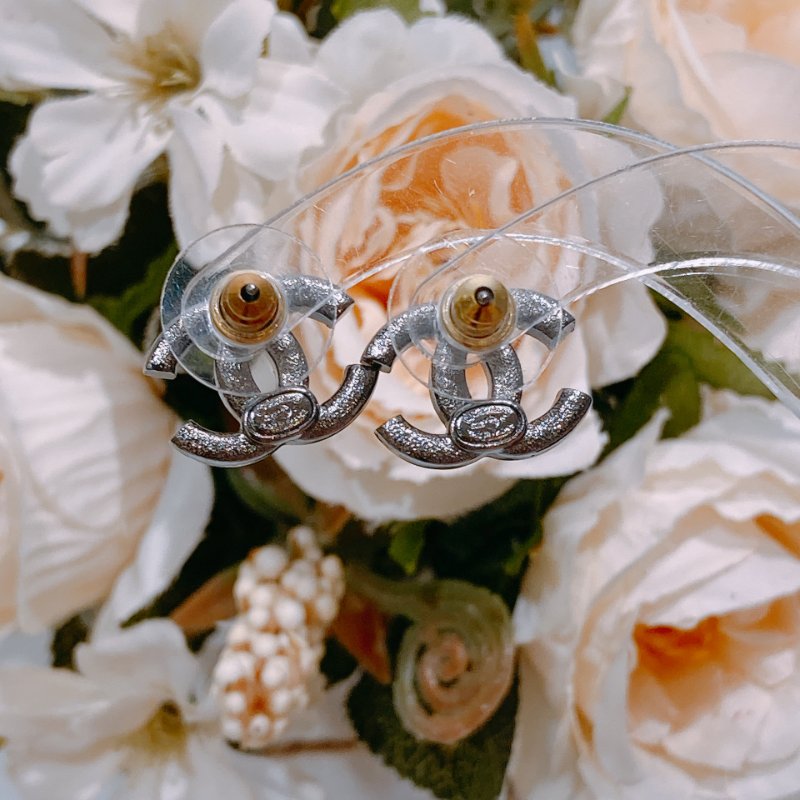 TW4488 Chanel香奈兒經典1.5cm閃石耳環 Classic CC Logo Earrings Crystal x PHW-7