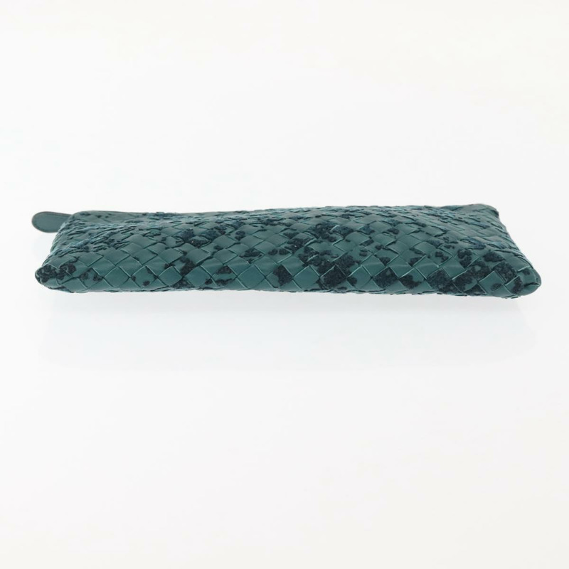 【日本直送】BOTTEGA VENETA INTRECCIATO 手拿包 皮革 綠色 正品 144445V-5
