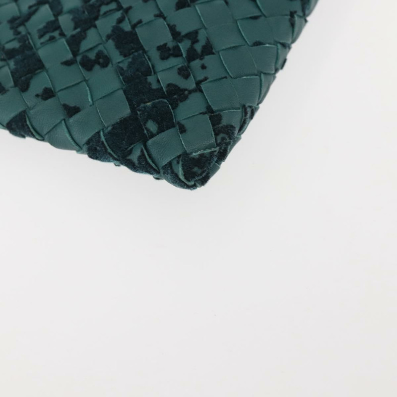 【日本直送】BOTTEGA VENETA INTRECCIATO 手拿包 皮革 綠色 正品 144445V-6