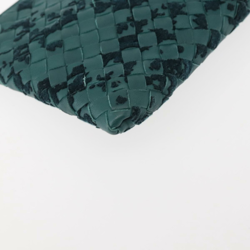 【日本直送】BOTTEGA VENETA INTRECCIATO 手拿包 皮革 綠色 正品 144445V-14