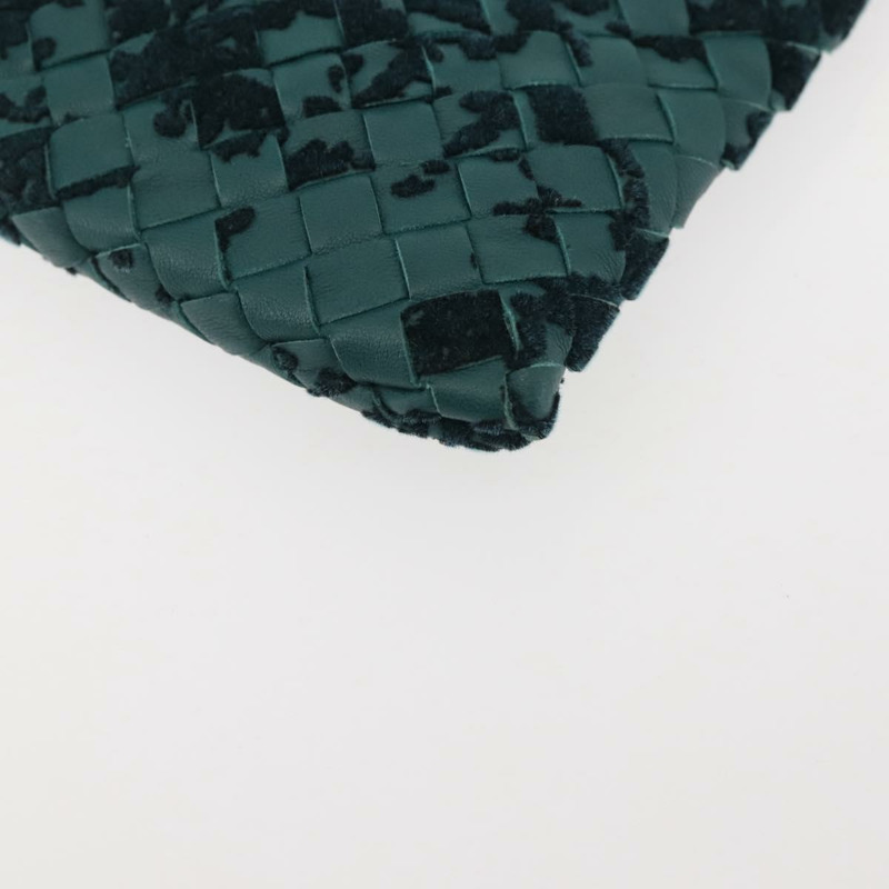 【日本直送】BOTTEGA VENETA INTRECCIATO 手拿包 皮革 綠色 正品 144445V-15
