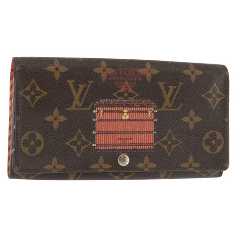 路易威登 Monogram Trunk Portefeuille Sarah 長版皮夾 M60415 正品 144804
