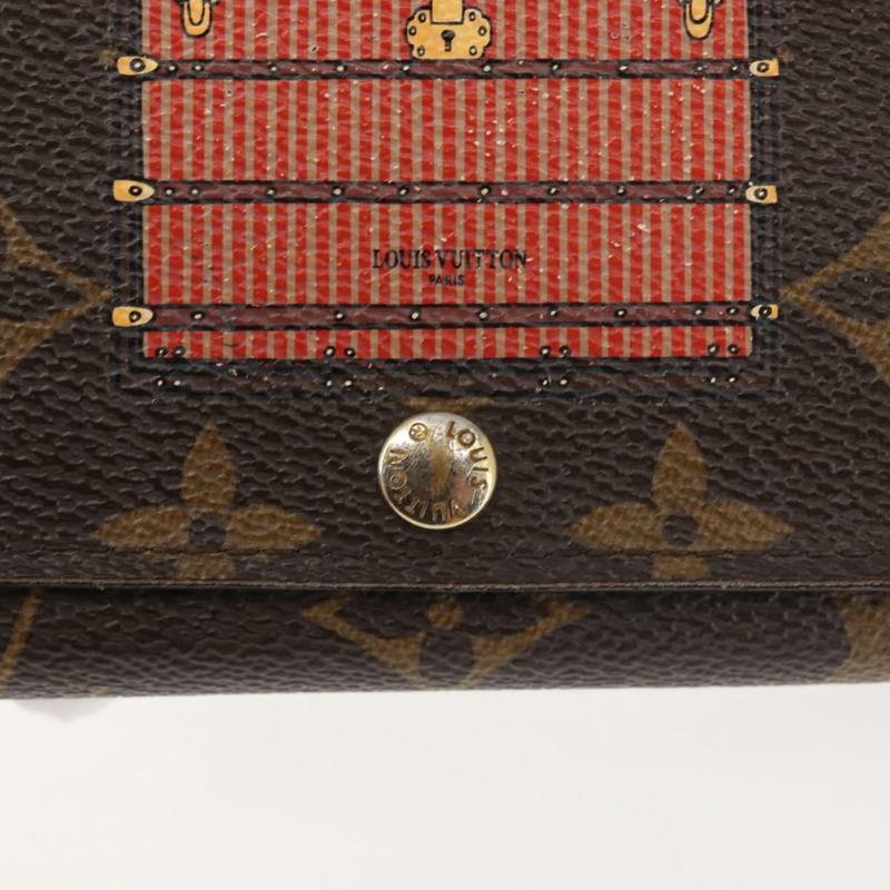 【日本直送】路易威登 Monogram Trunk Portefeuille Sarah 長版皮夾 M60415 正品 144804-7