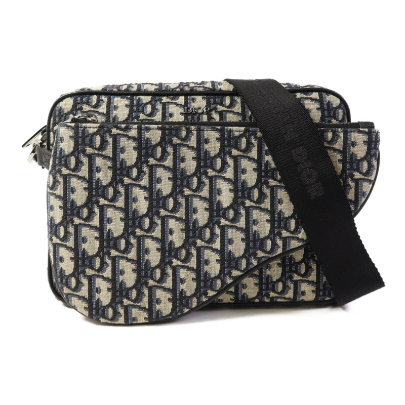 Dior 帆布Shoulder Bag銀扣肩背袋-0