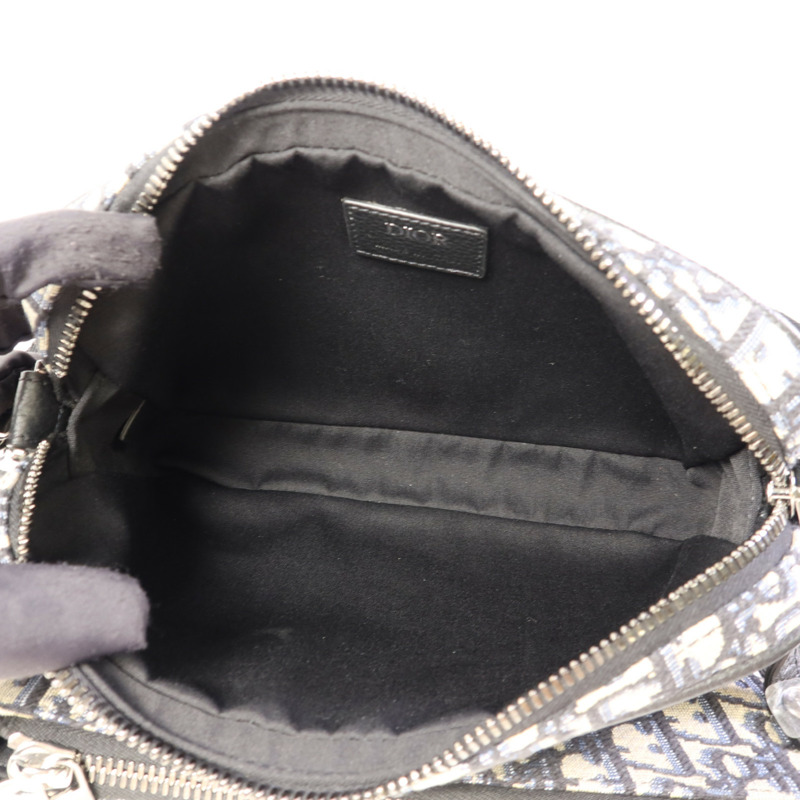 Dior 帆布Shoulder Bag銀扣肩背袋-5