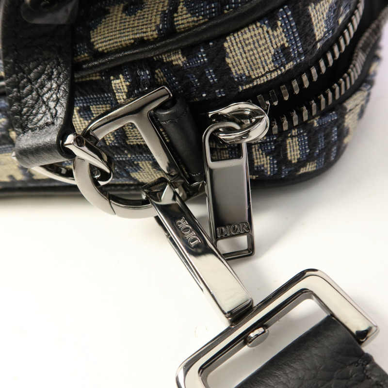 Dior 帆布Shoulder Bag銀扣肩背袋-8