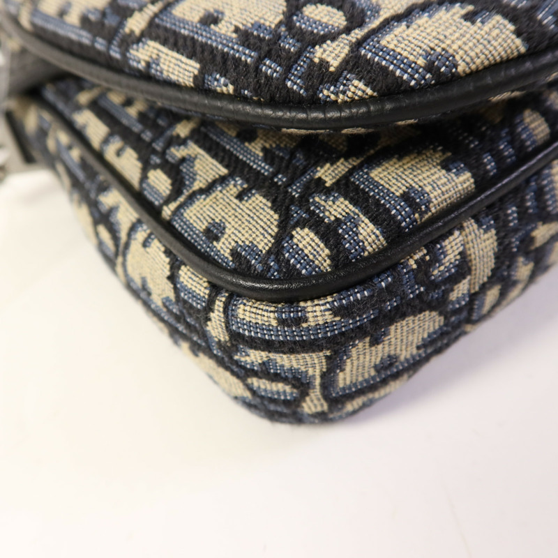 Dior 帆布Shoulder Bag銀扣肩背袋-15