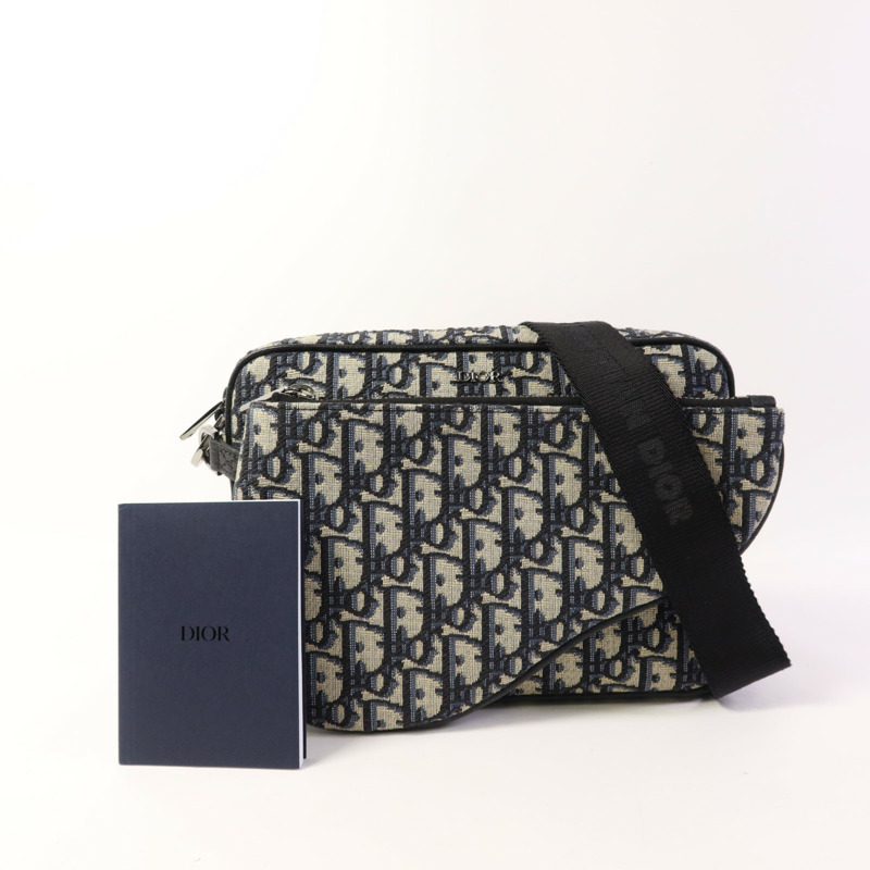 Dior 帆布Shoulder Bag銀扣肩背袋-18