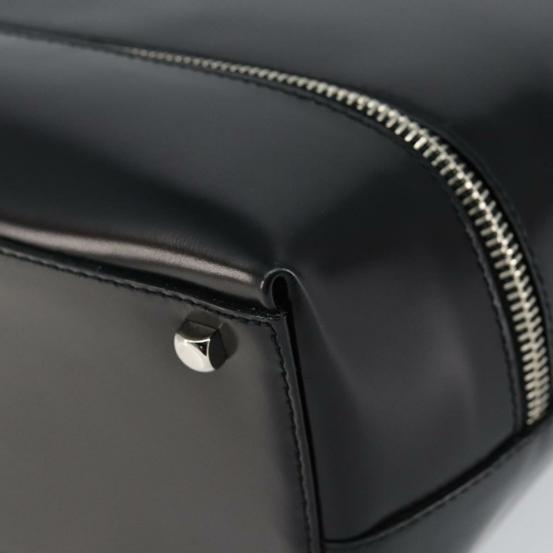 【日本直送】Salvatore Ferragamo Gancini 手提包 皮革 黑色 銀色 正品 143654V-7