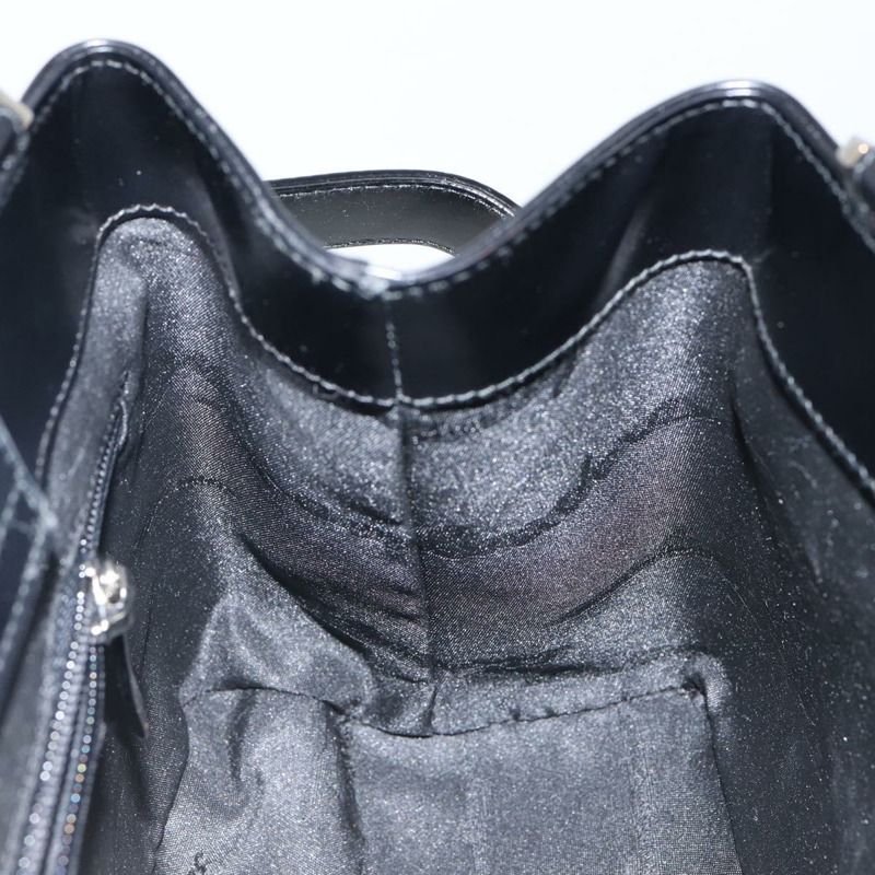 【日本直送】Salvatore Ferragamo Gancini 手提包 皮革 黑色 銀色 正品 143654V-18