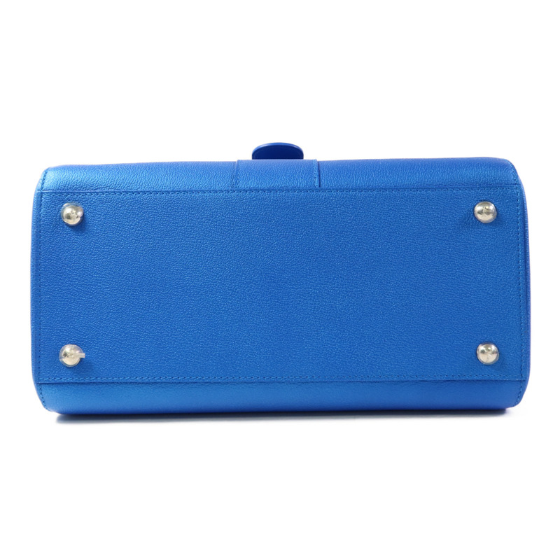 Delvaux 牛皮皮革Brillant MM銀扣手挽肩背兩用袋-3