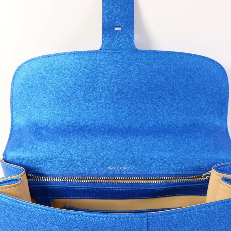 Delvaux 牛皮皮革Brillant MM銀扣手挽肩背兩用袋-6