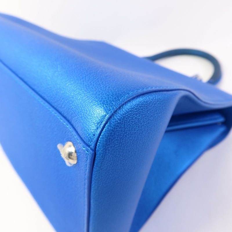 Delvaux 牛皮皮革Brillant MM銀扣手挽肩背兩用袋-13