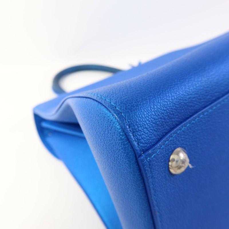 Delvaux 牛皮皮革Brillant MM銀扣手挽肩背兩用袋-14