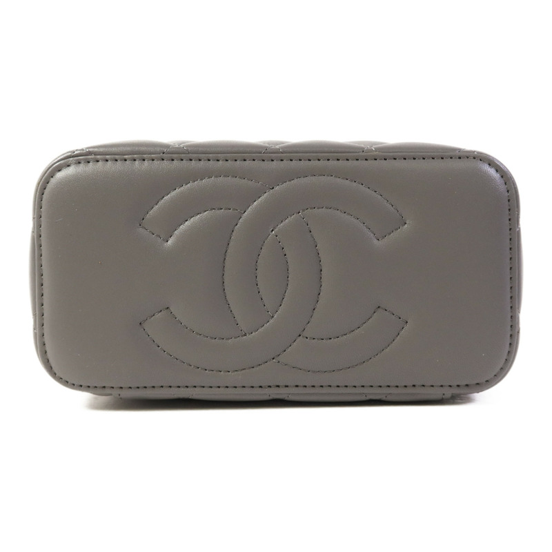 CHANEL 羊皮皮革Vanity Case金扣手挽肩背兩用袋-3