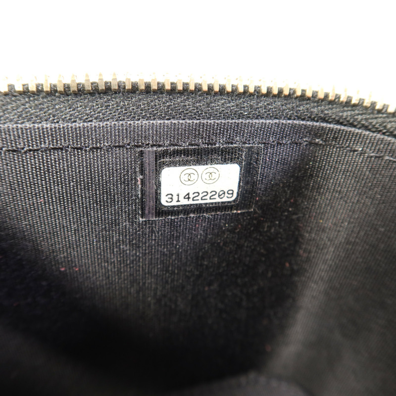 CHANEL 羊皮皮革Vanity Case金扣鏈帶手挽肩背兩用袋-7