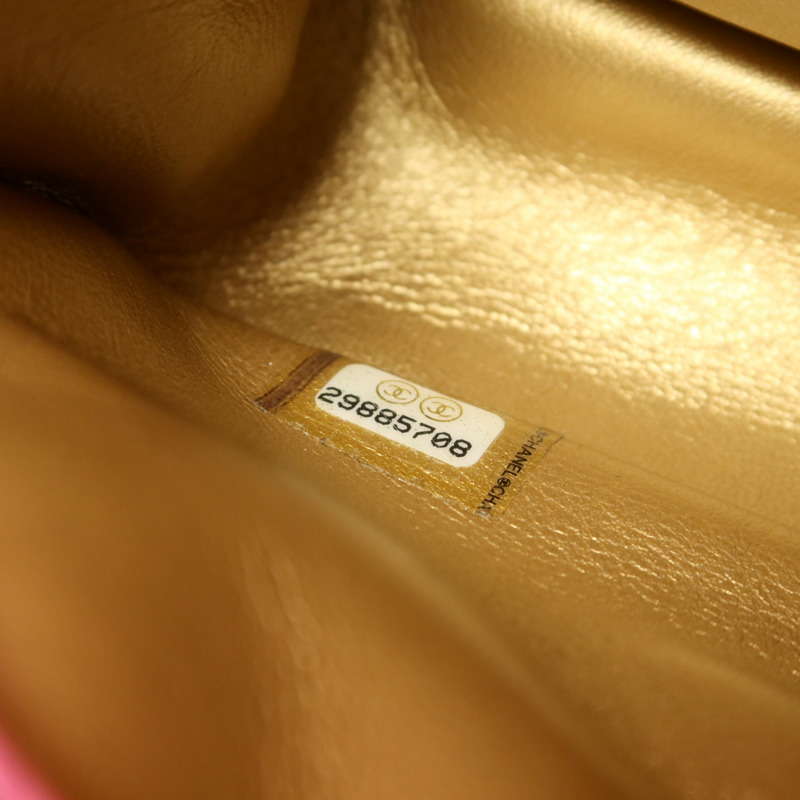 CHANEL 羊皮皮革Classic 20 Golden Ball金扣鏈帶肩背袋-7