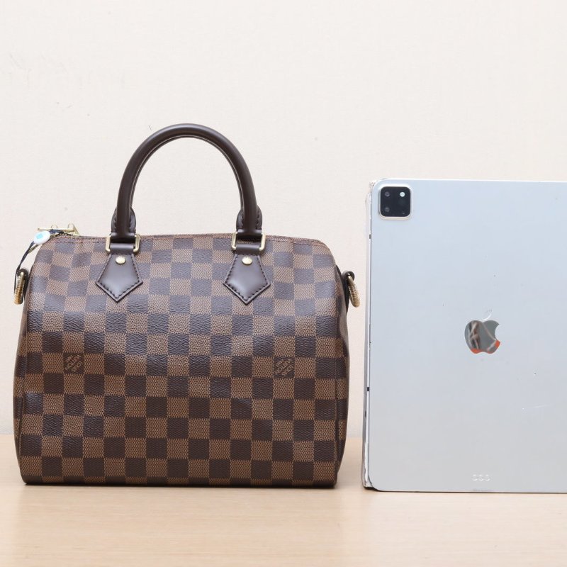 LOUIS VUITTON Sp25配肩帶棕色棋盤格PVC2020肩背包-1