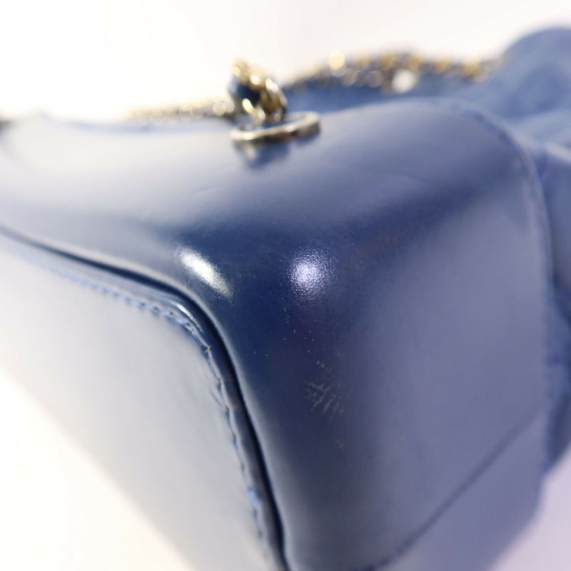 CHANEL 牛皮皮革Gabrielle Backpack銀扣背包-12