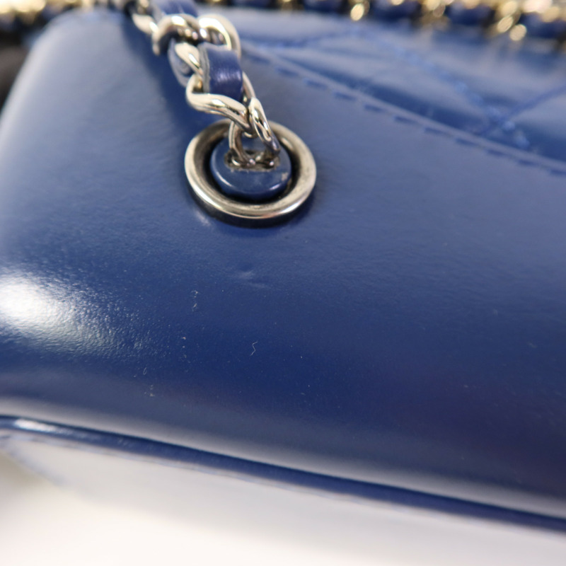 CHANEL 牛皮皮革Gabrielle Backpack銀扣背包-14