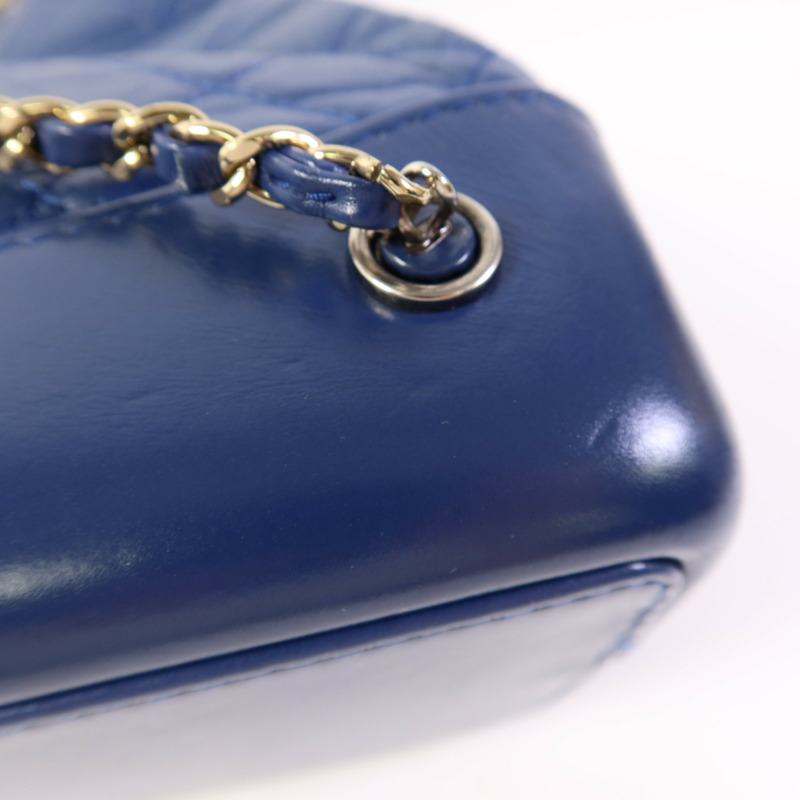 CHANEL 牛皮皮革Gabrielle Backpack銀扣背包-15