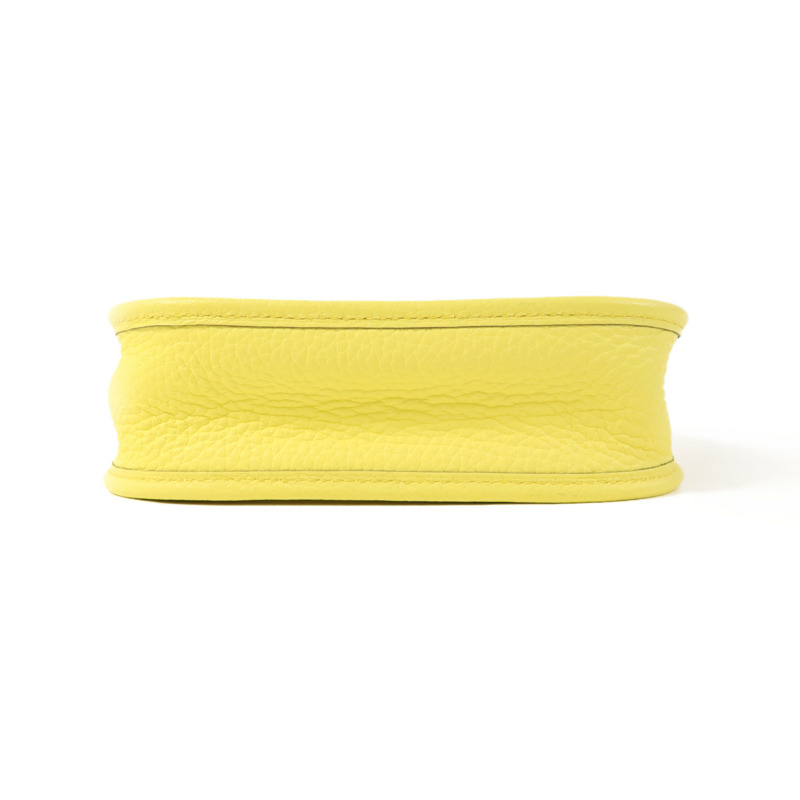 HERMES Clemence皮革Evelyne TPM銀扣肩背袋Lime-3
