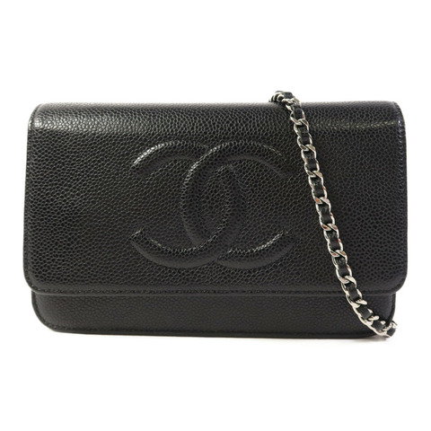CHANEL 牛皮皮革WOC Wallet On Chain扣鏈帶肩背袋